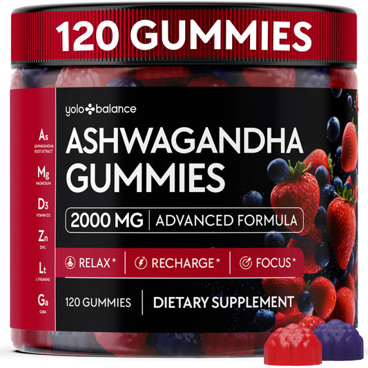 Front view of Ashwagandha Gummies bottle