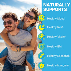 Gummies with turmeric and natural ingredients highlight