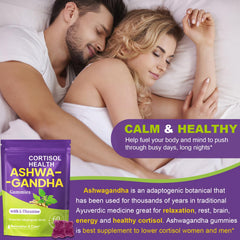 Label highlighting KSM-66 Ashwagandha and L-Theanine