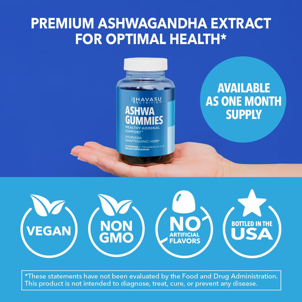 Gummy vitamins on a clean white background
