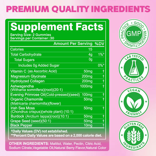 Gummies promoting relaxation and mood support