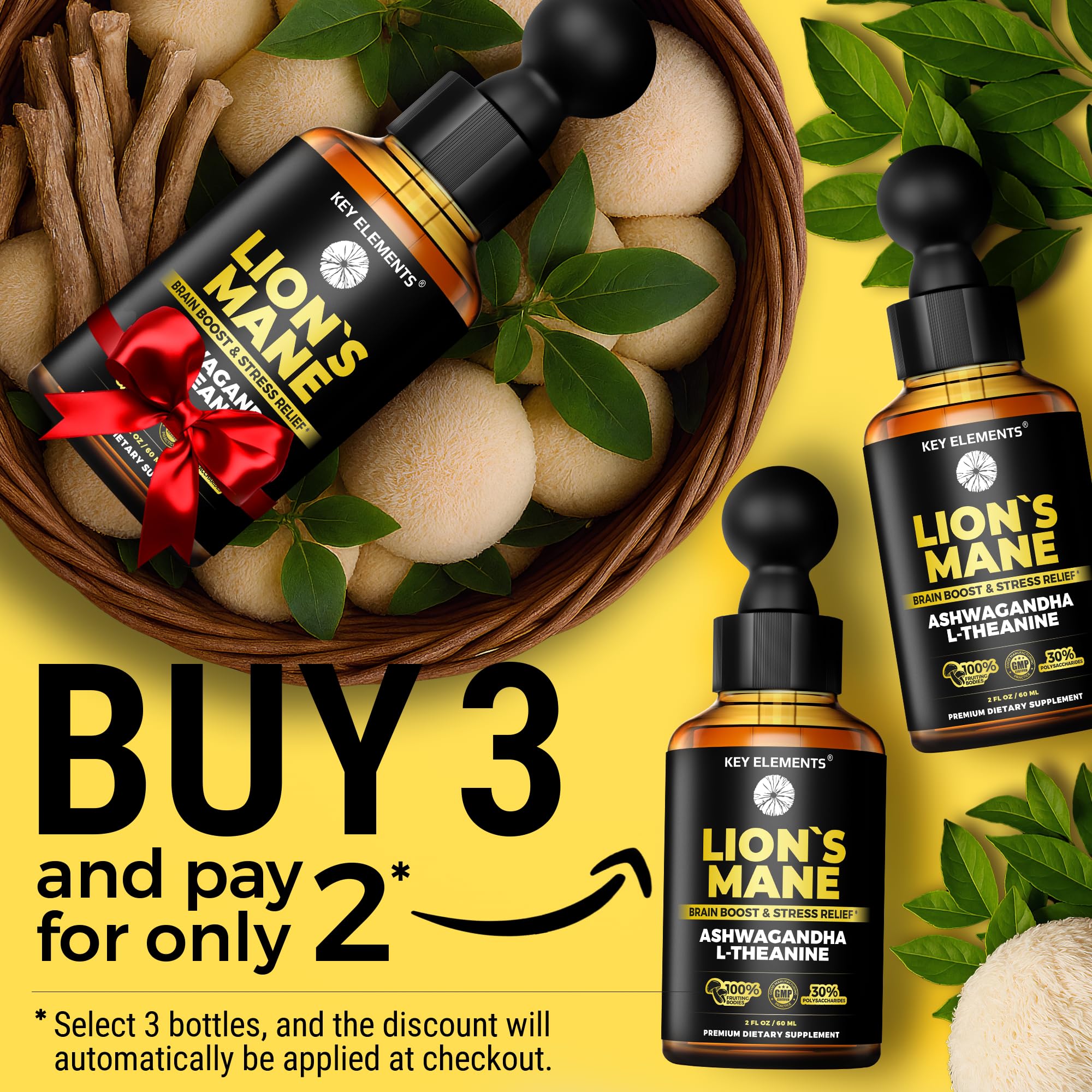 Ashwagandha and L-Theanine ingredients