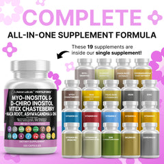 Blend of Ashwagandha, Maca Root, Vitex Chasteberry, and DHA