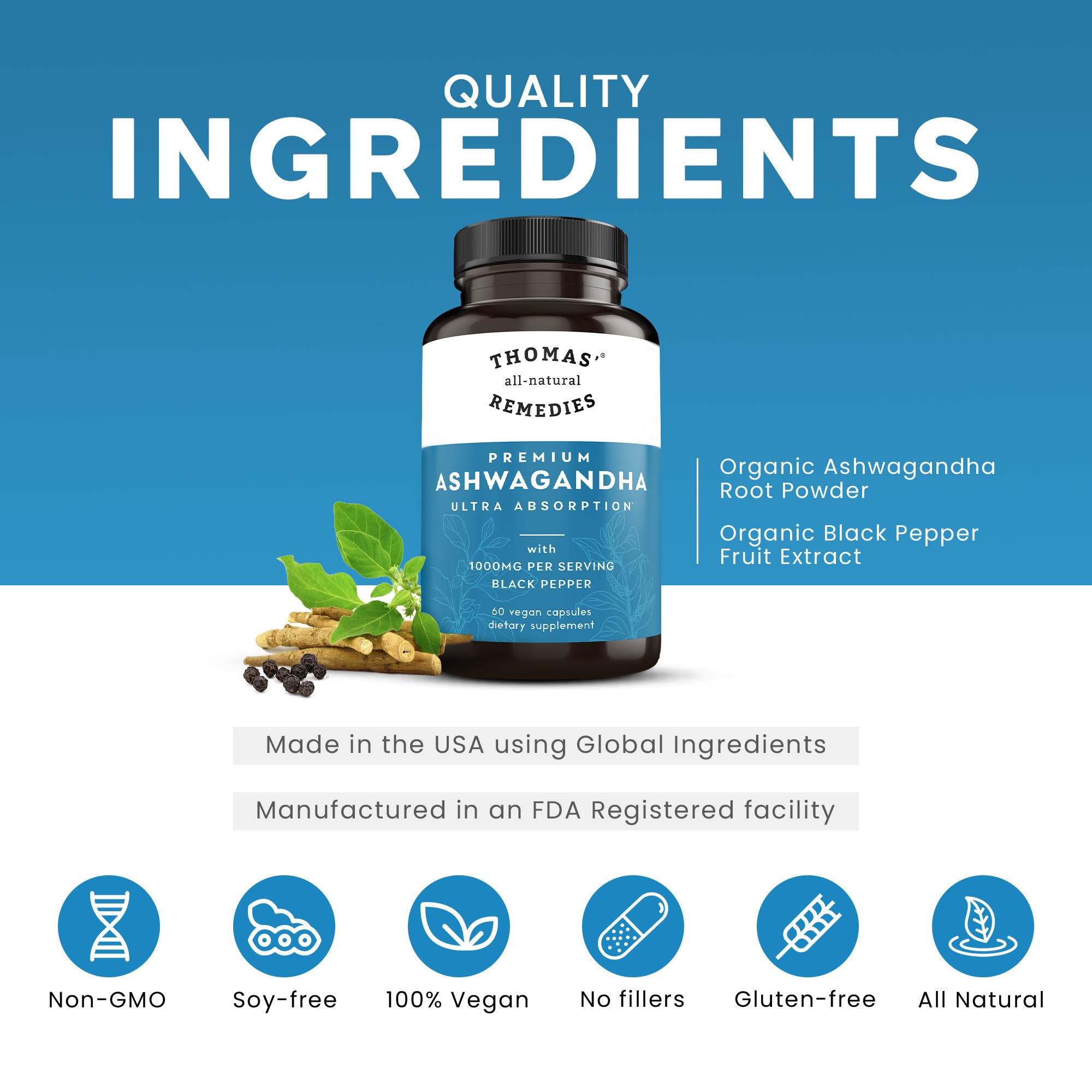 Ashwagandha capsules for mood support