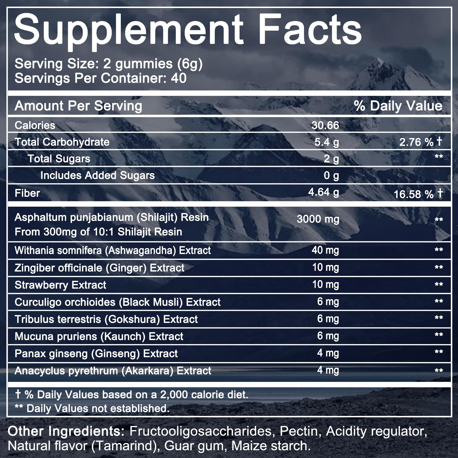 Shilajit gummies with Ashwagandha