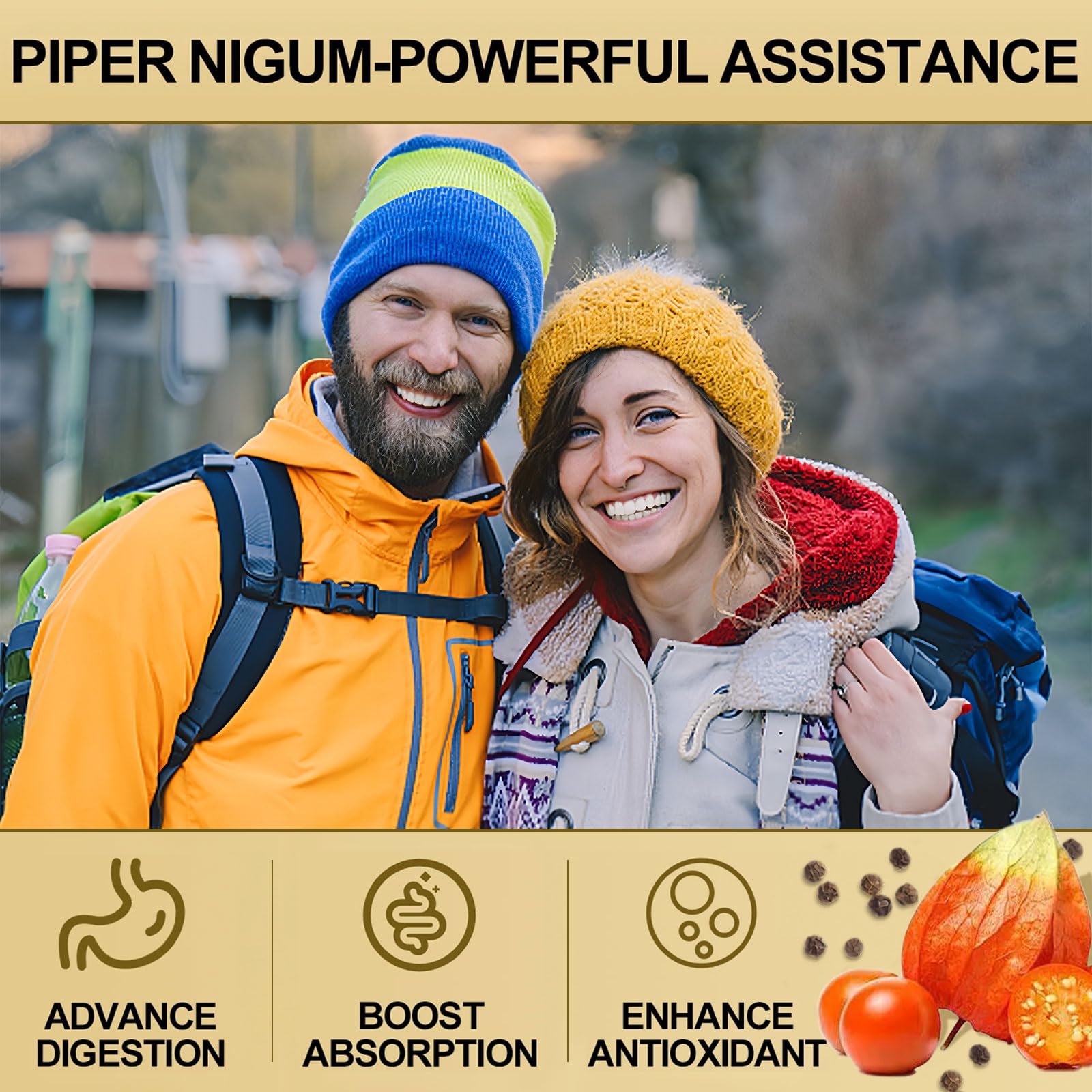 Lifestyle: woman and man using Ashwagandha capsules for daily wellness
