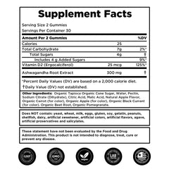 Serving size 60 vegan gummies