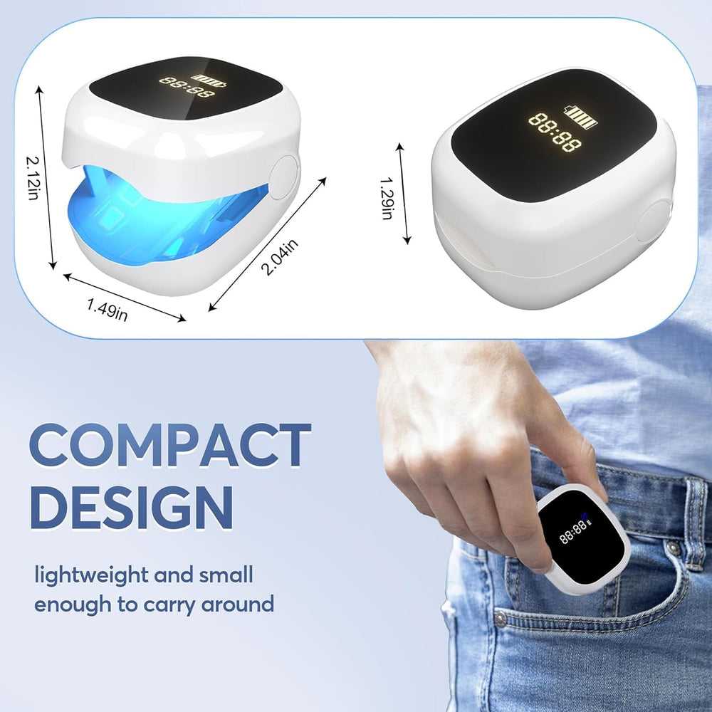 ASLAWU device in use on a nail for practical home care.