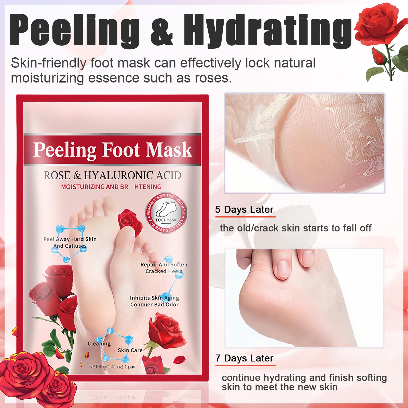 ASMAYSA easy-to-wear foot mask socks for at-home spa care