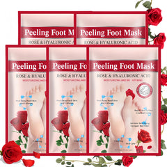 ASMAYSA rose foot peel mask pack in socks for gentle exfoliation