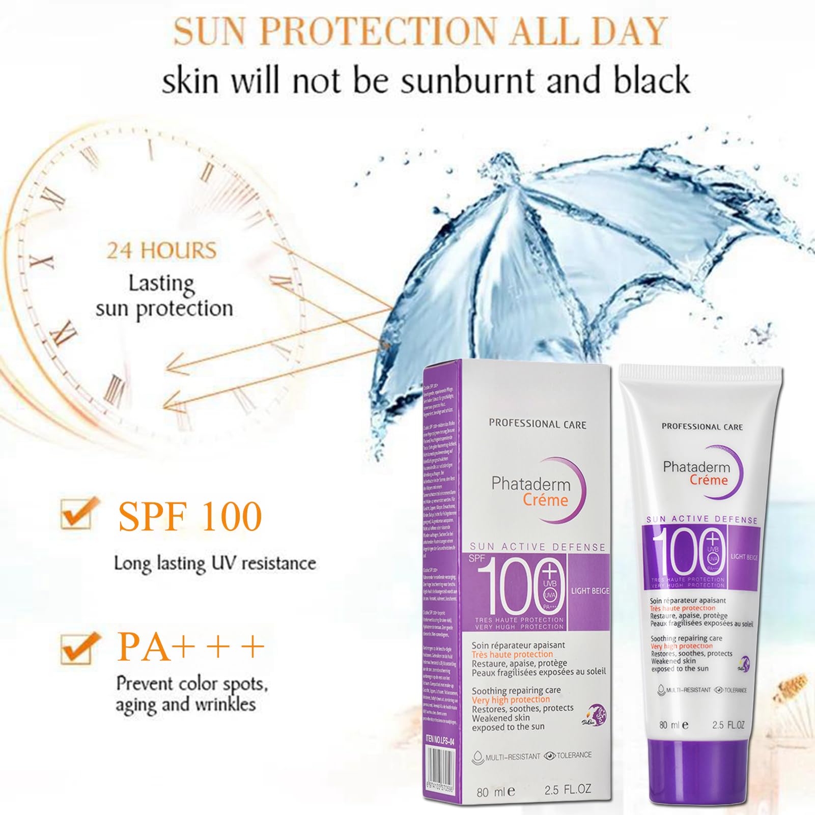 ASMAYSA Sport Sunscreen SPF 100 on skin demonstrates broad coverage for outdoor days
