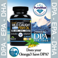 DPA, EPA and DHA composition highlight for Omega-3 by Aspen Hill Labs
