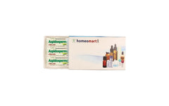 Bottle of Aspidosperma Quebracho homeopathy pellets in a sterile 2-dram glass vial