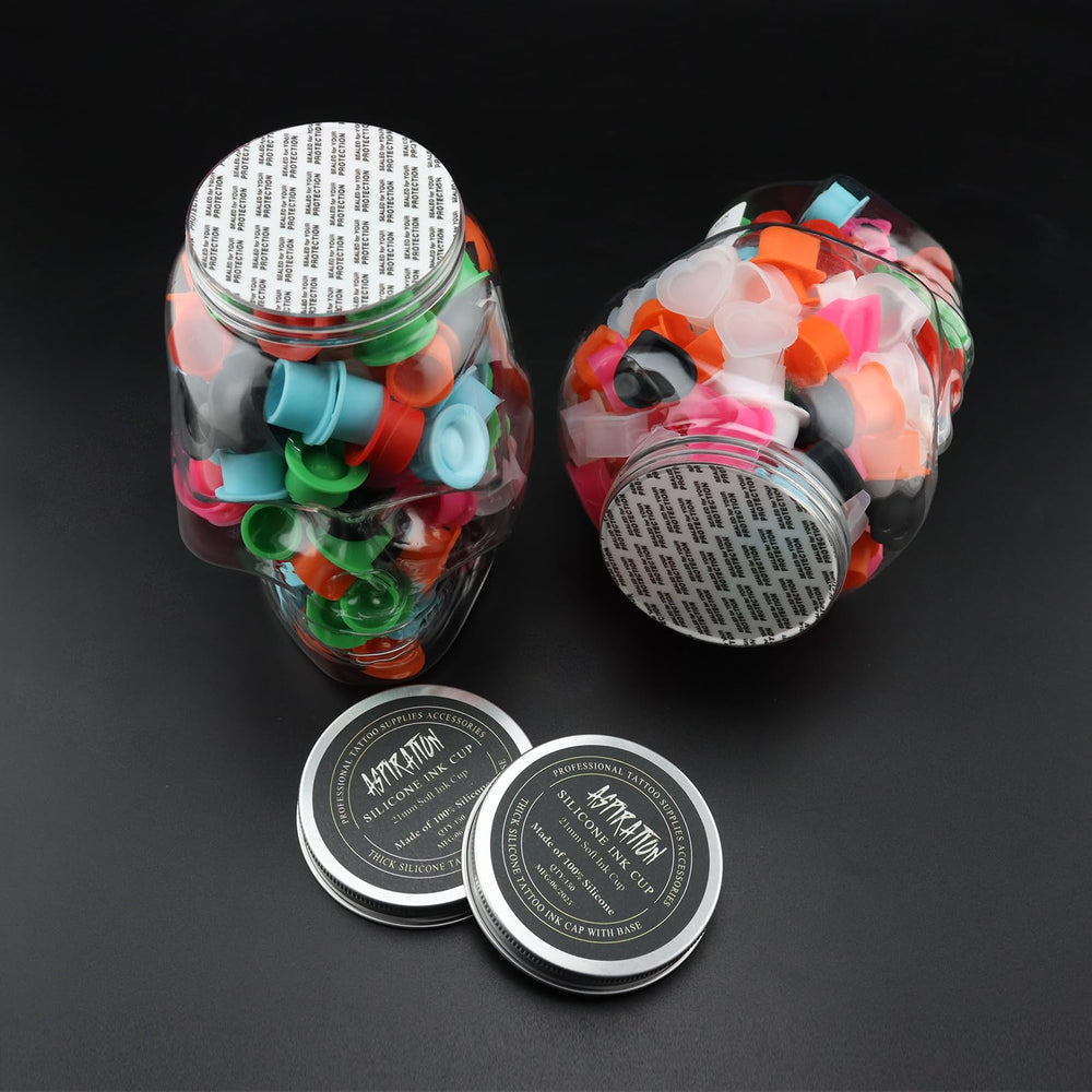 Aspiration sealed cans protect caps from dust and moisture between projects