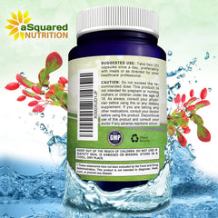 asquared nutrition berberine bottle pouring capsules suggesting simple intake ritual.