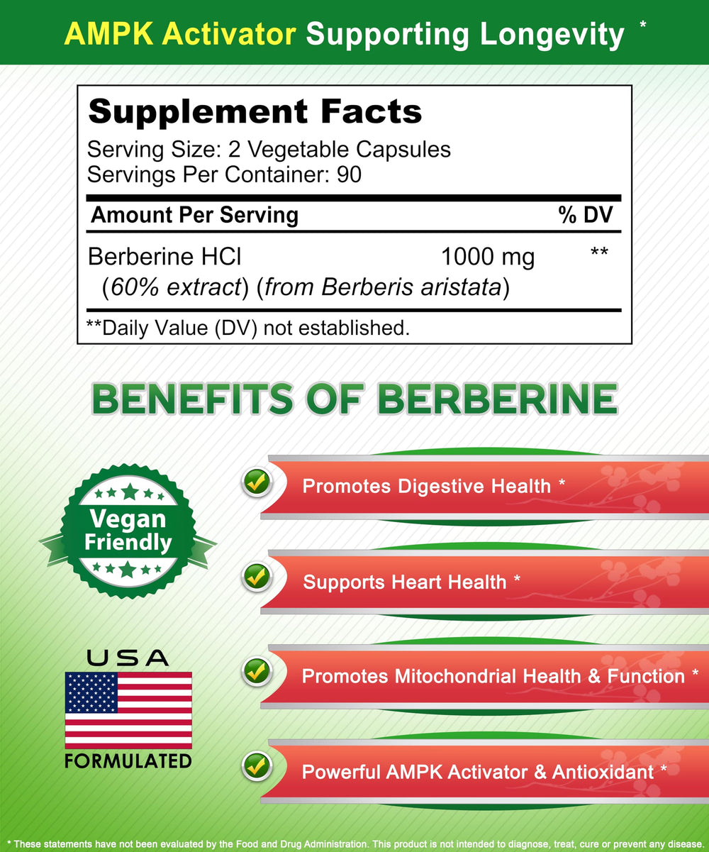 asquared nutrition berberine capsules on white background for easy daily routine.