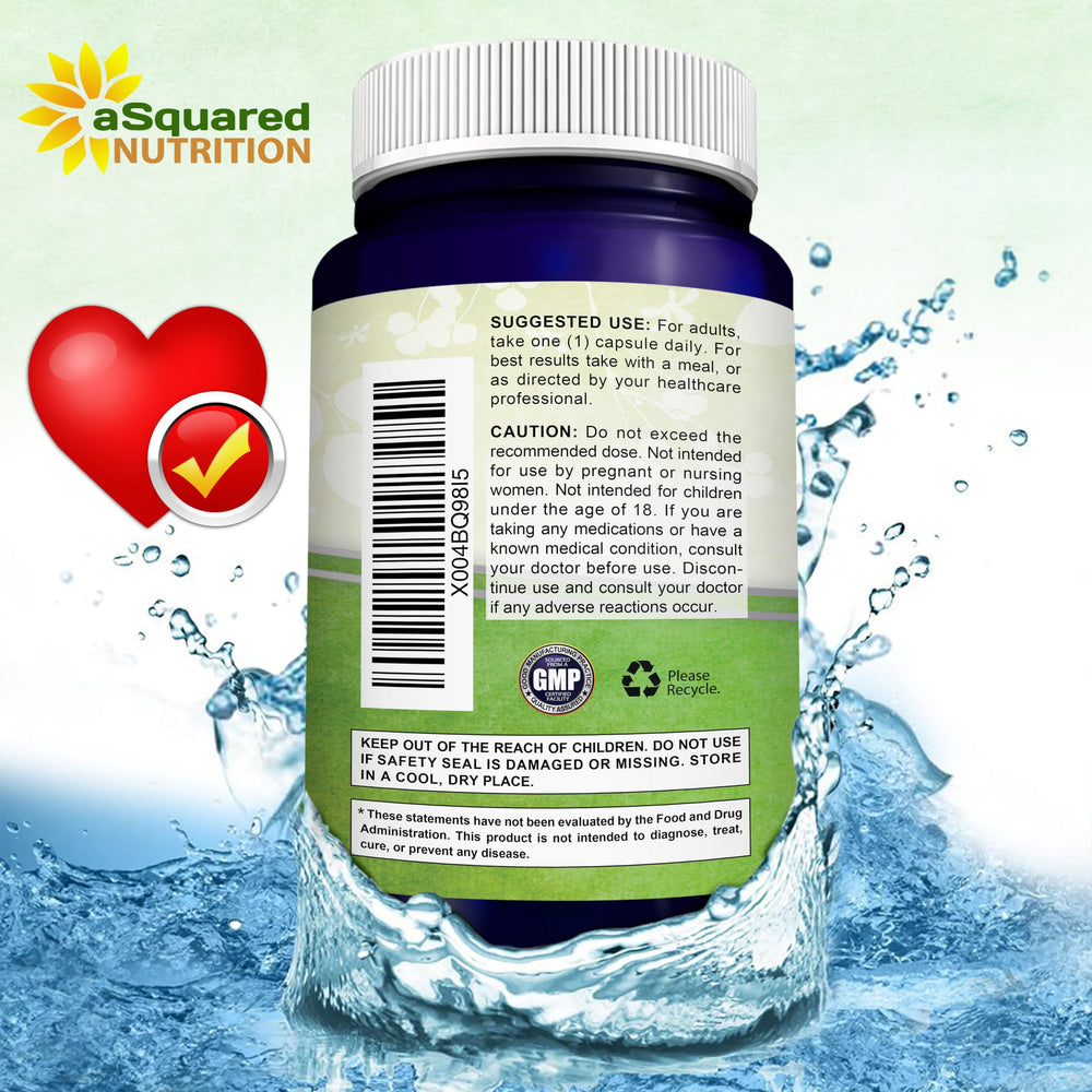 Asquared Nutrition CoQ10 200-day supply packaging signals long-term use.