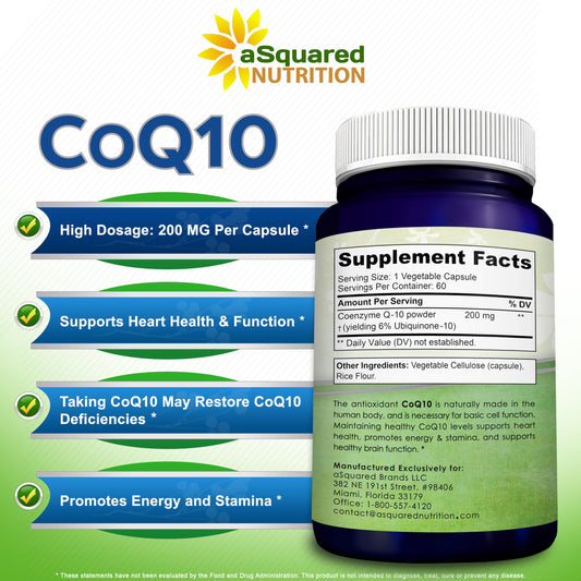 CoQ10 200mg vegan capsule close-up