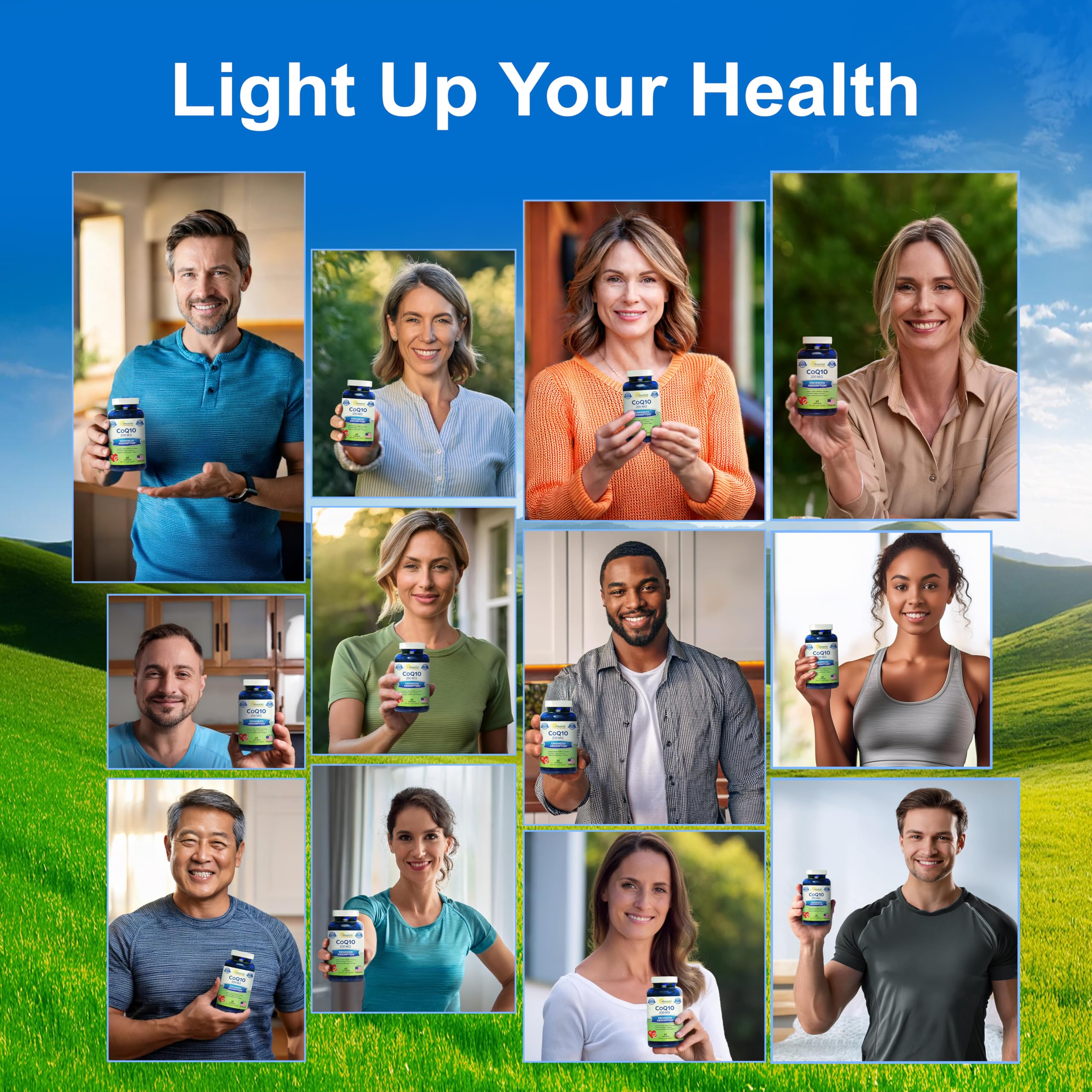 Product emphasizing heart health and brain support