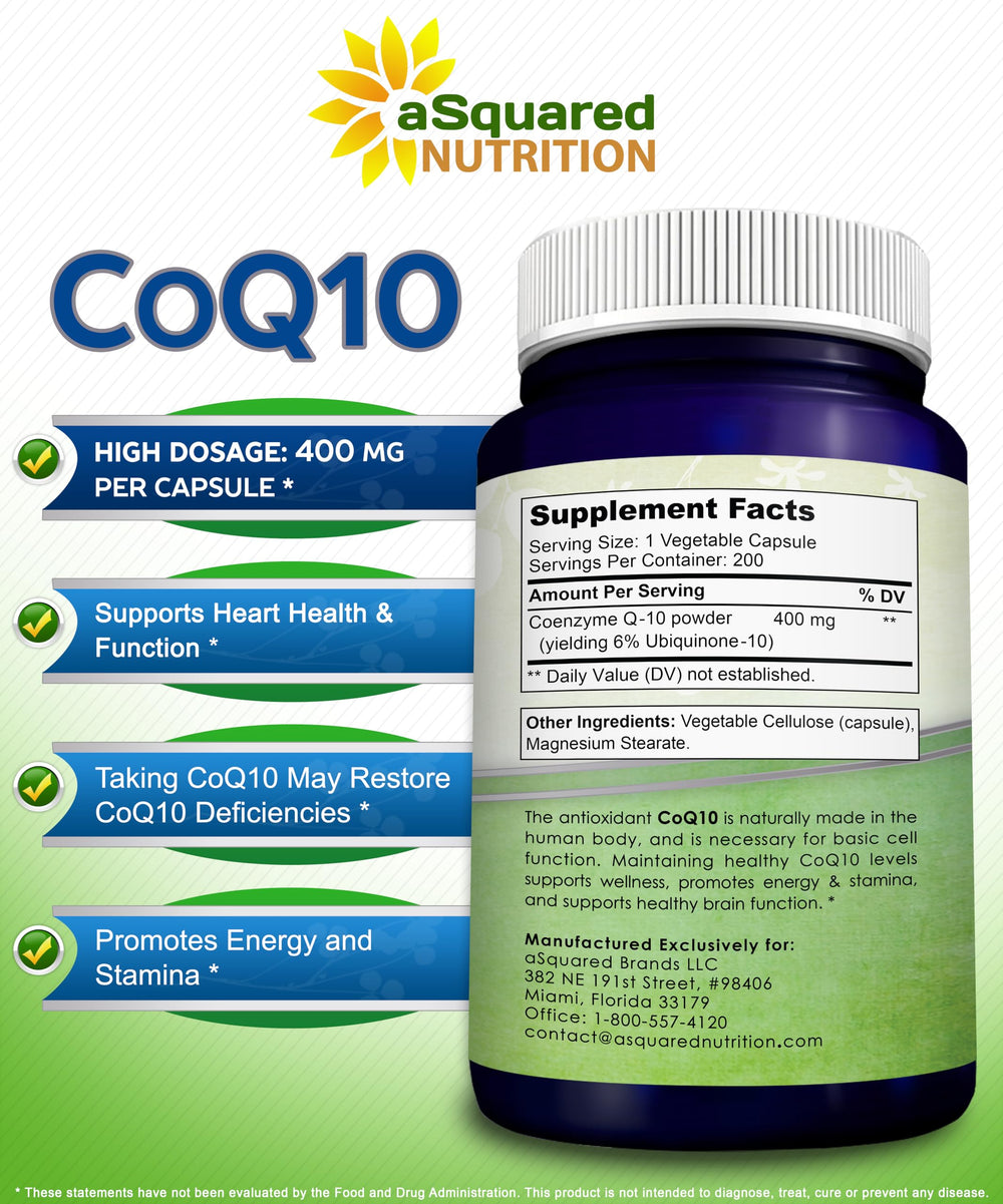 Asquared Nutrition CoQ10 bottle on desk for daily ritual.