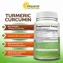 Back label detailing BioPerine and 60 capsules