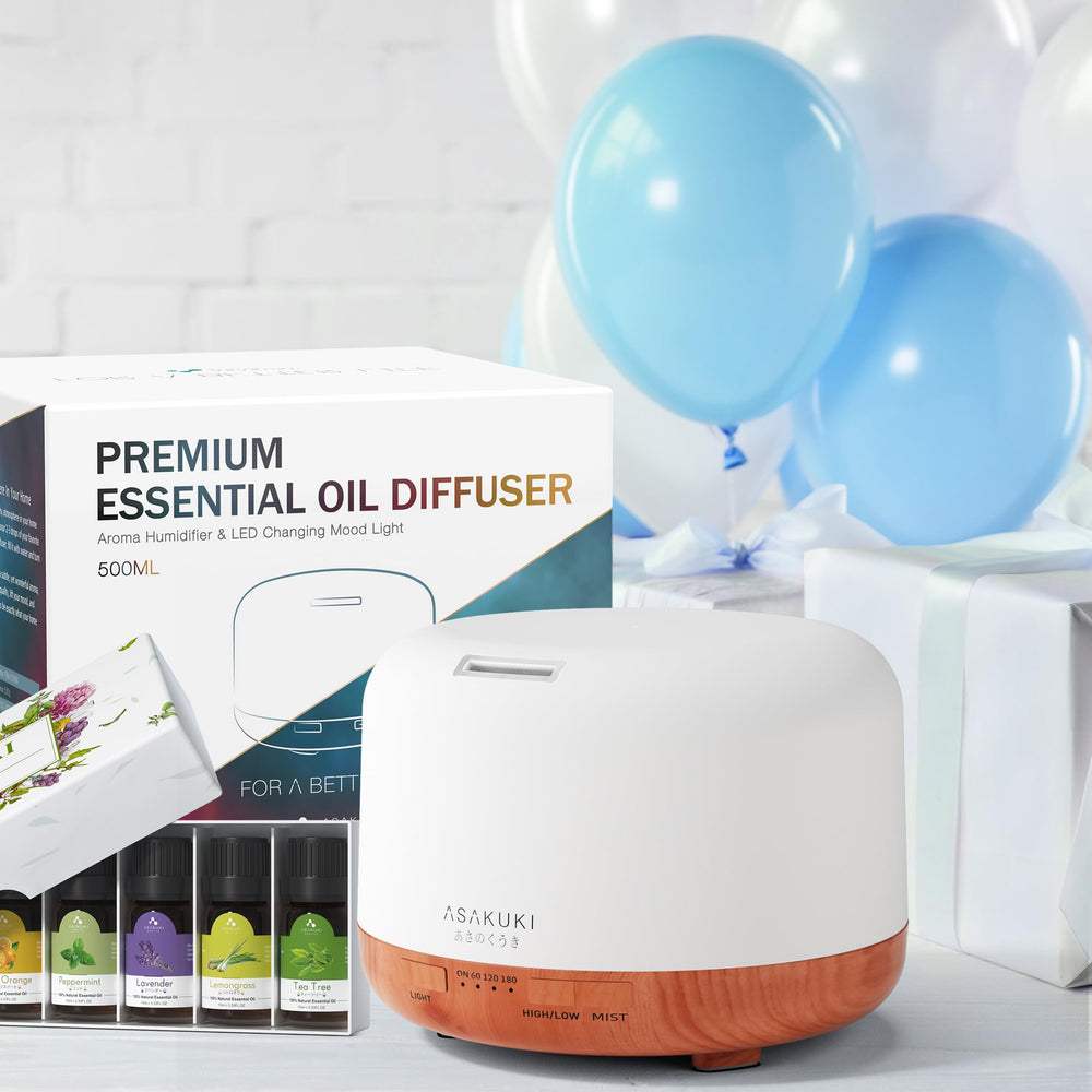 Assorted essential oils bundle for ASAKUKI diffuser