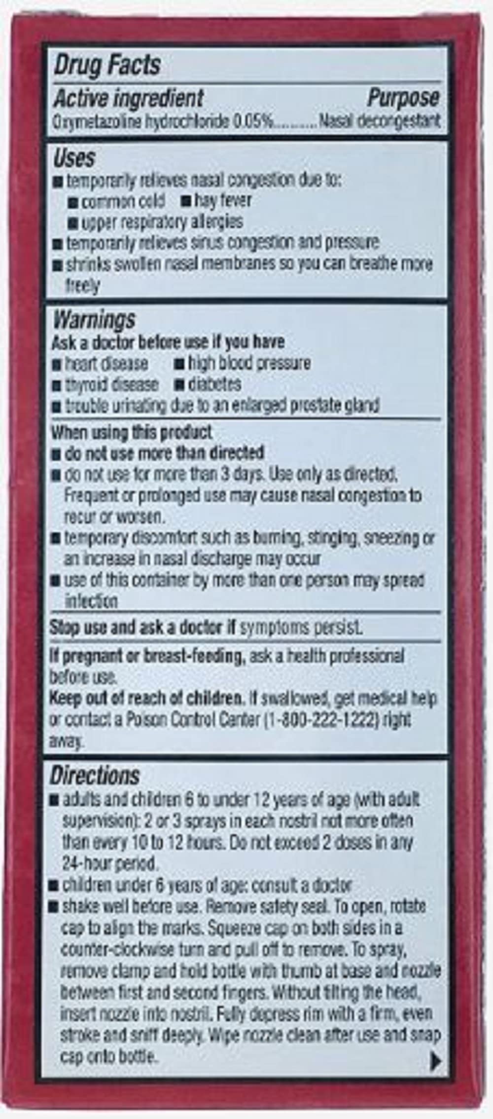 ASSURED Nasal Relief Spray bottle with pump demonstrates easy one-handed application.