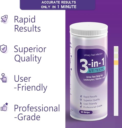 Urine sample being tested with AssuTest strip