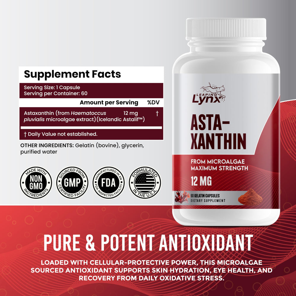 Illustration of eye and brain health with astaxanthin