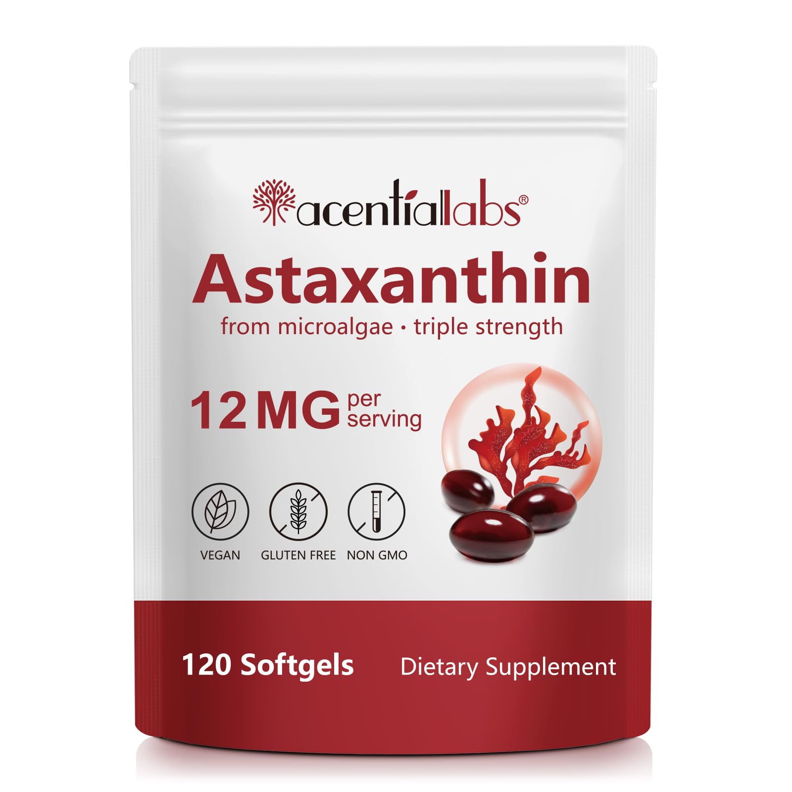 Astaxanthin 12mg softgels 120-count