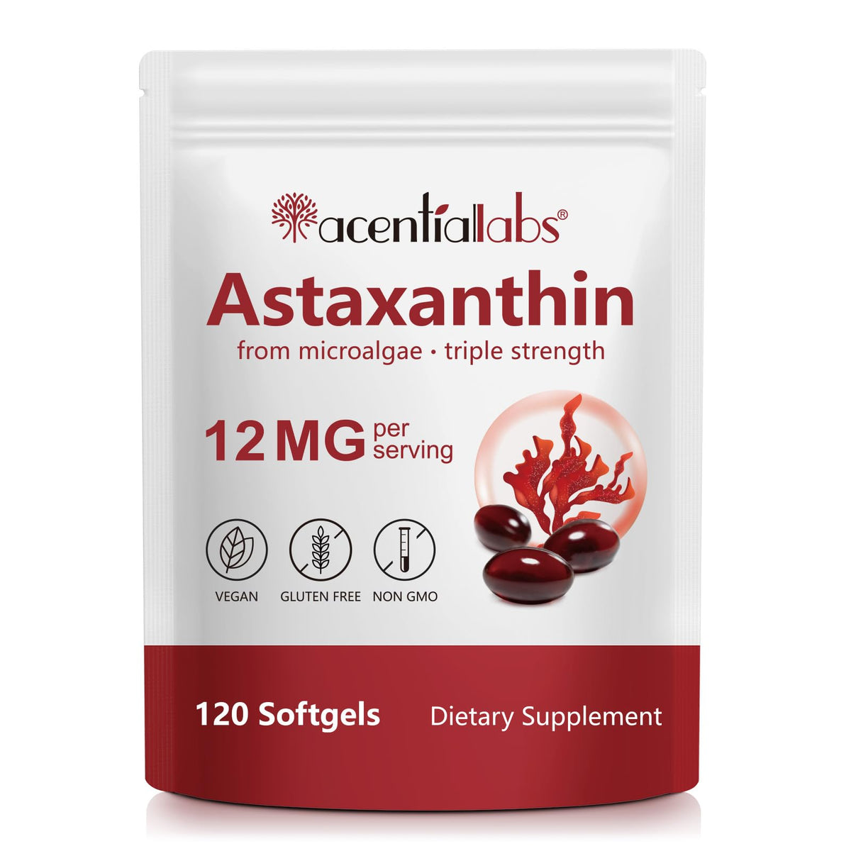 Astaxanthin 12mg softgels 120-count