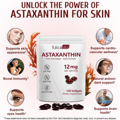 Dosage chart for Astaxanthin 12mg softgels