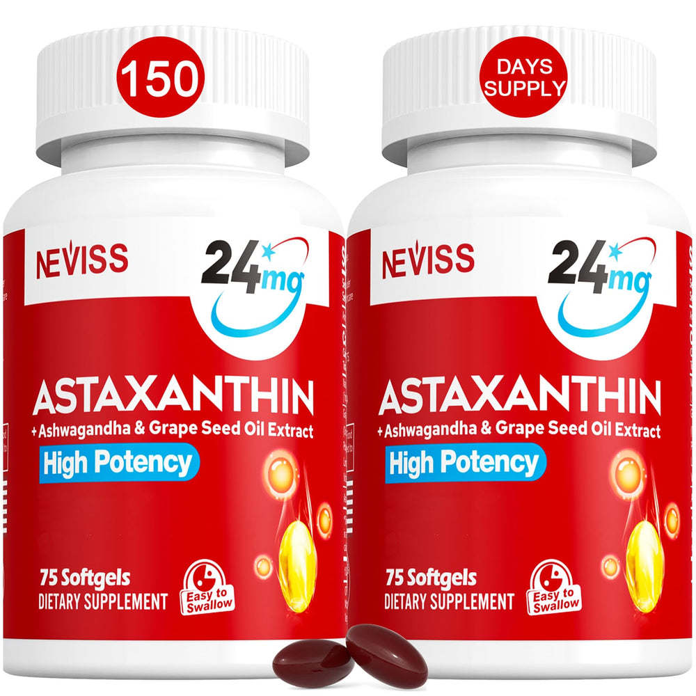 Astaxanthin 24mg softgels bottle front view