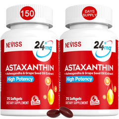 Astaxanthin 24mg softgels bottle front view