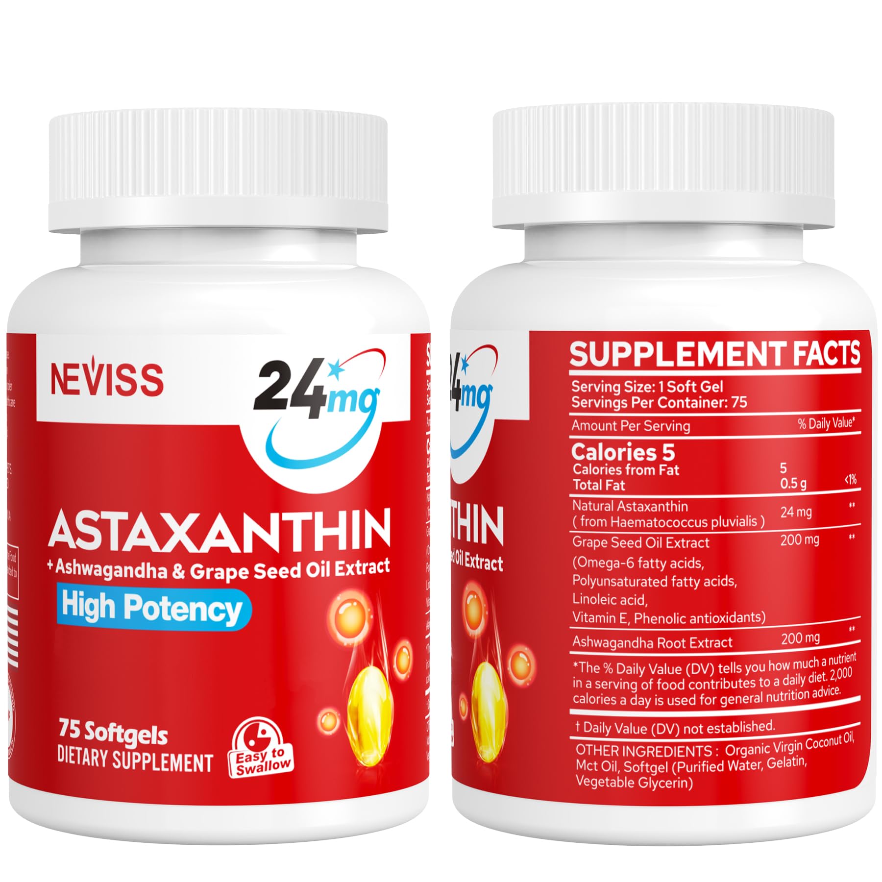 Lifestyle shot of 150 softgels bottle on countertop