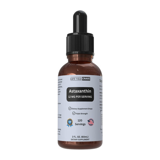 Astaxanthin liquid drops bottle with dropper (2 oz)