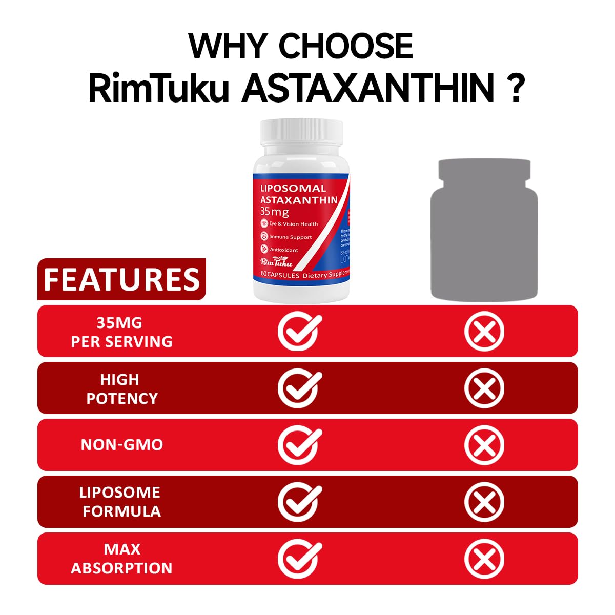Illustration of astaxanthin derived from microalgae source