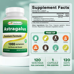 Bottle close-up showing 120 capsules per bottle