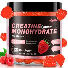 Shelf-ready Asumtal Creatine Women Raspberry gummies