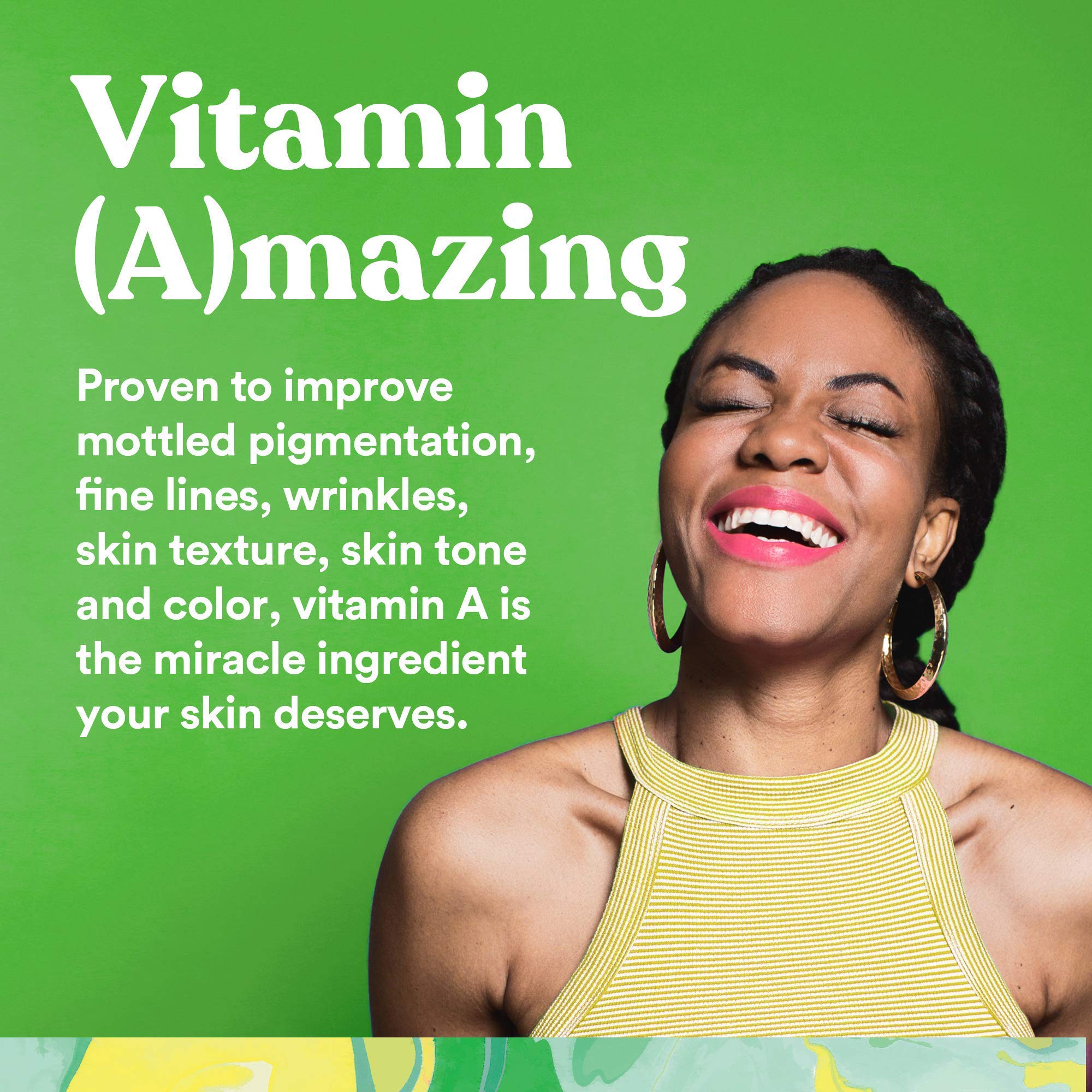 ASUTRA Retinol Serum applied to face for smooth, even tone.