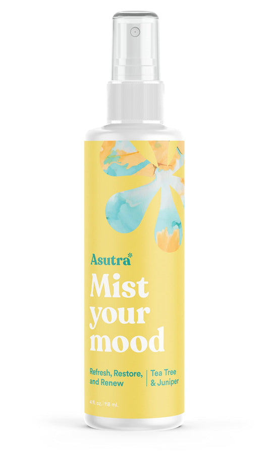 ASUTRA Tea Tree and Juniper aromatherapy spray bottle