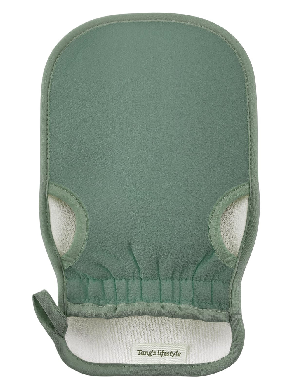 Aswdbbn exfoliating glove with thumb holes for better grip and dead skin removal