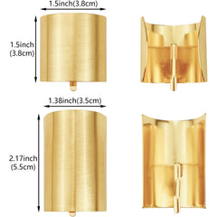 Aswewamt gold ponytail buckle close-up shows stylish, secure hold.