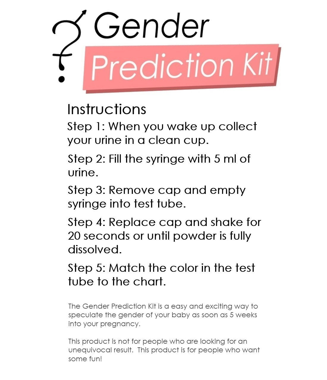 Person performing the at-home gender prediction test