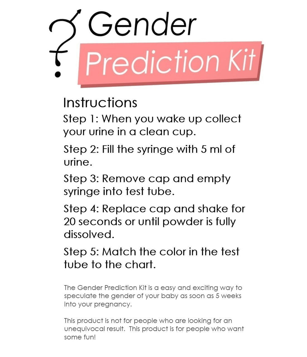 Person performing the at-home gender prediction test