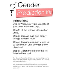 Person performing the at-home gender prediction test