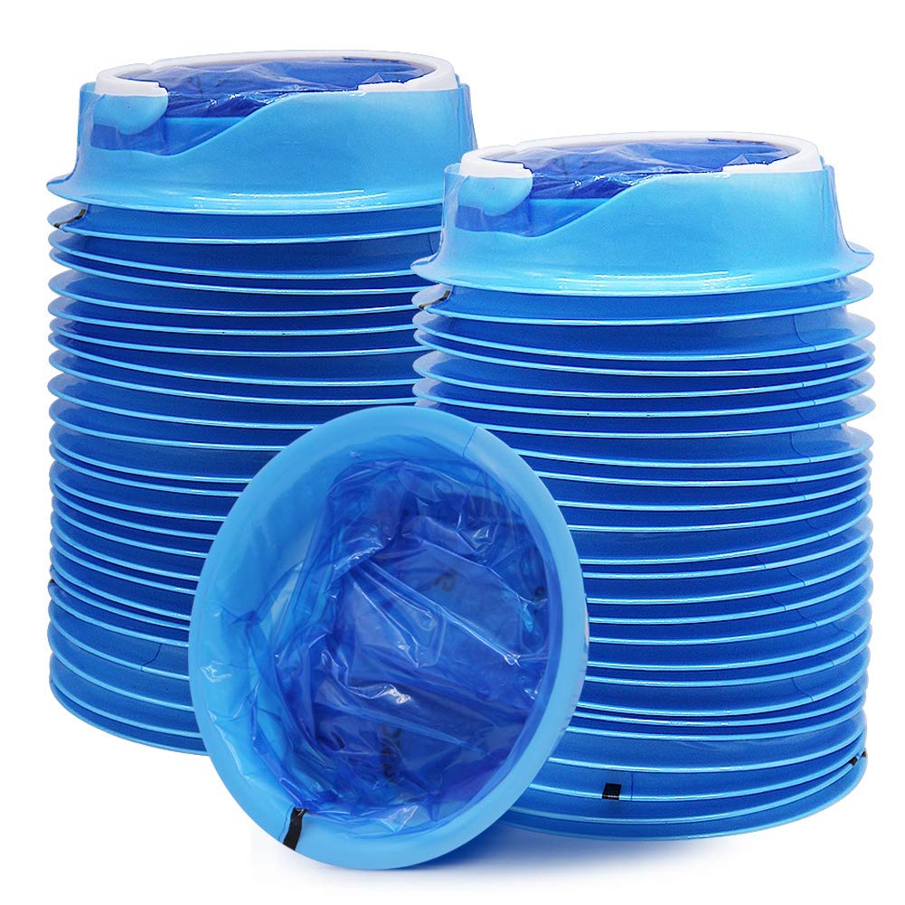 ATDAWN emesis bag blue packaging for quick travel access and discretion.