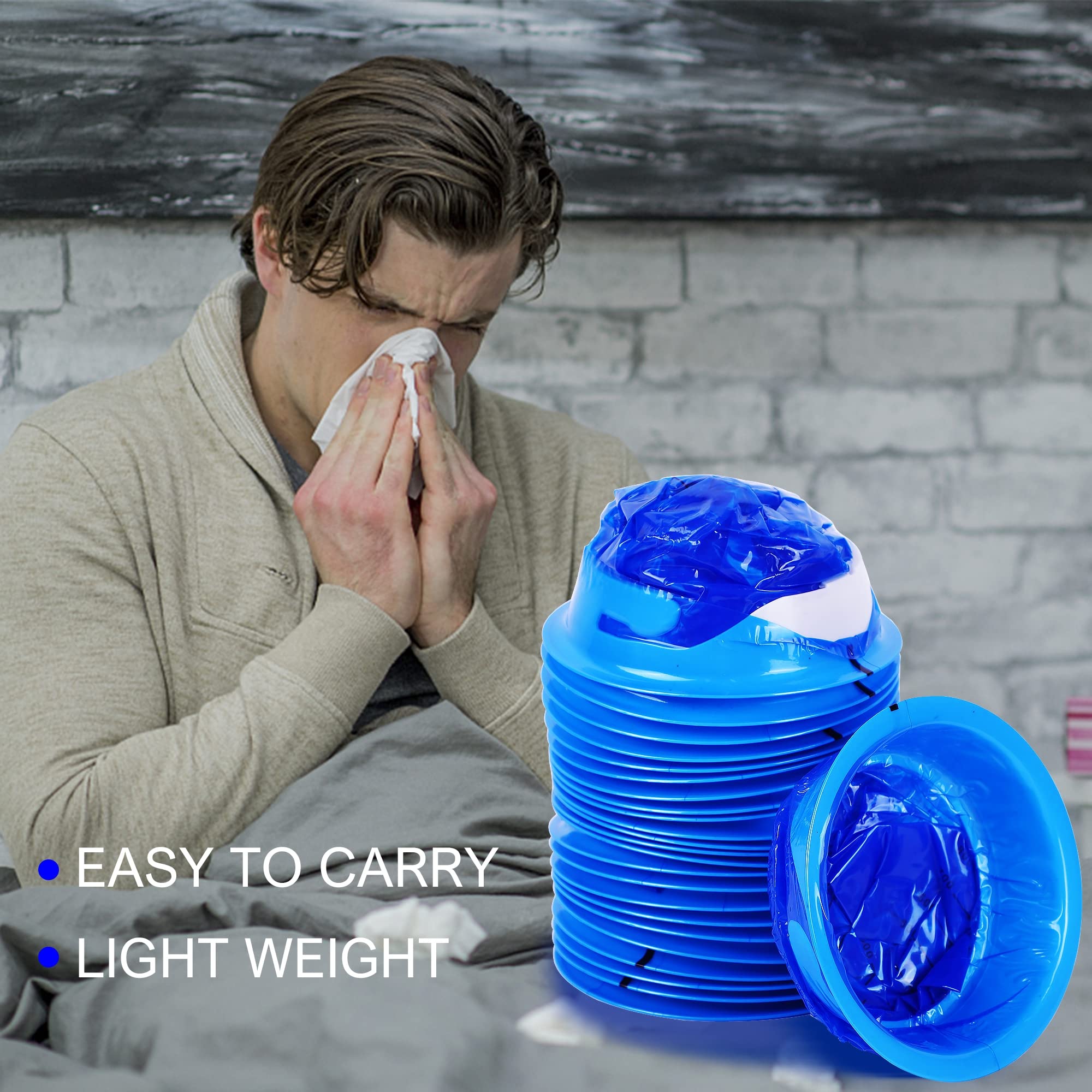 ATDAWN emesis bag latex-free material suitable for sensitive users.