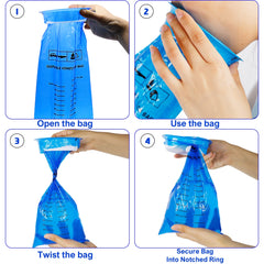 ATDAWN emesis bag compact and portable for car, taxi, or home use.