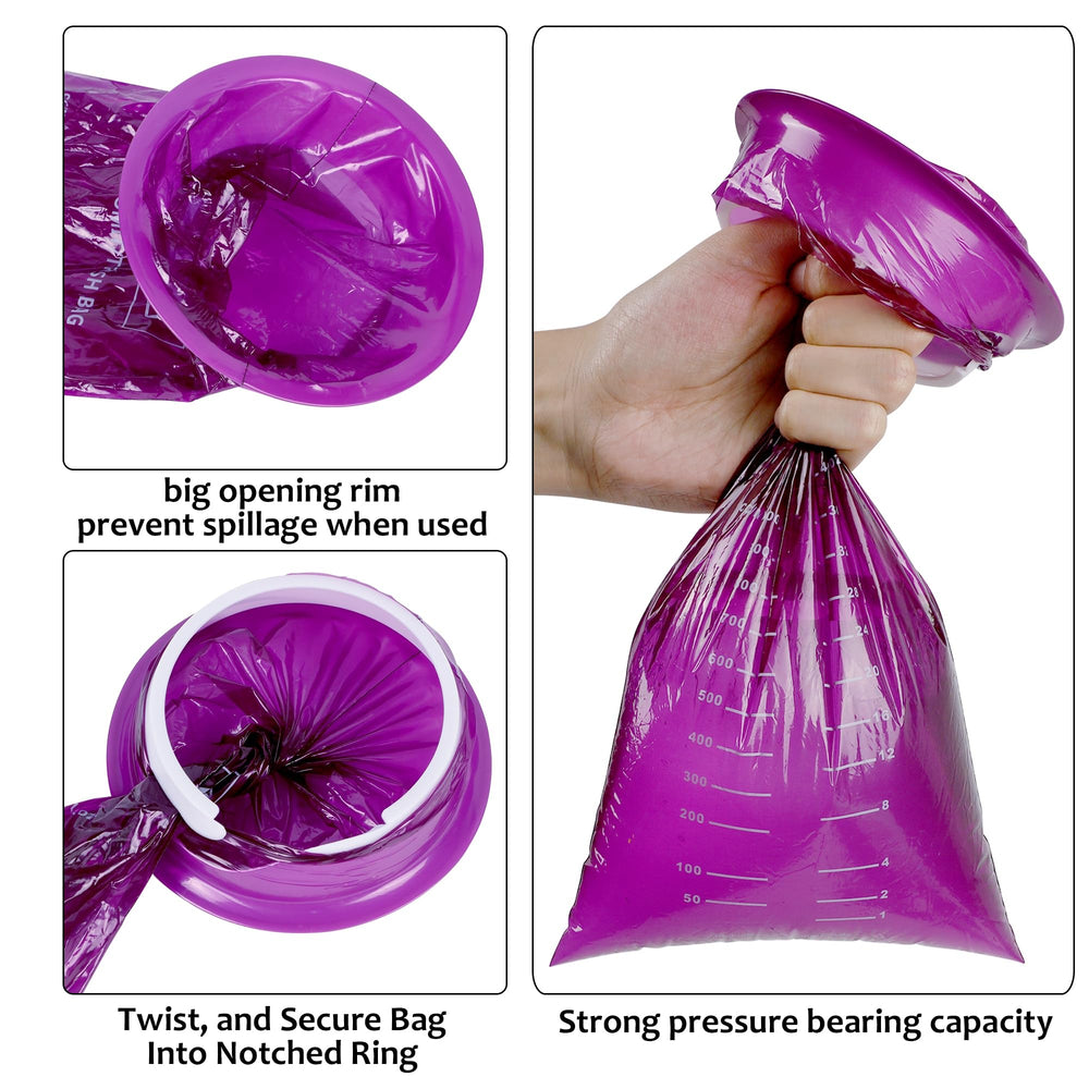 ATDAWN emesis bag sealed closure prevents odors when disposing